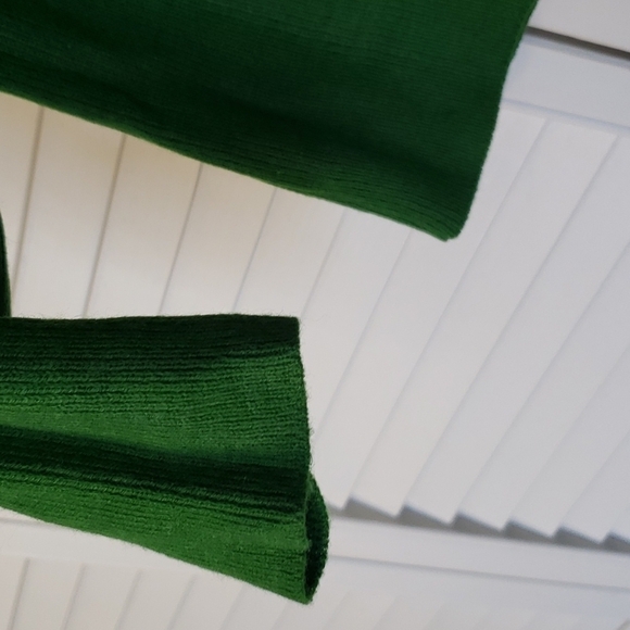 Vintage Woodward's Green Mock Neck Sweater, US S/M - Picture 4 of 12